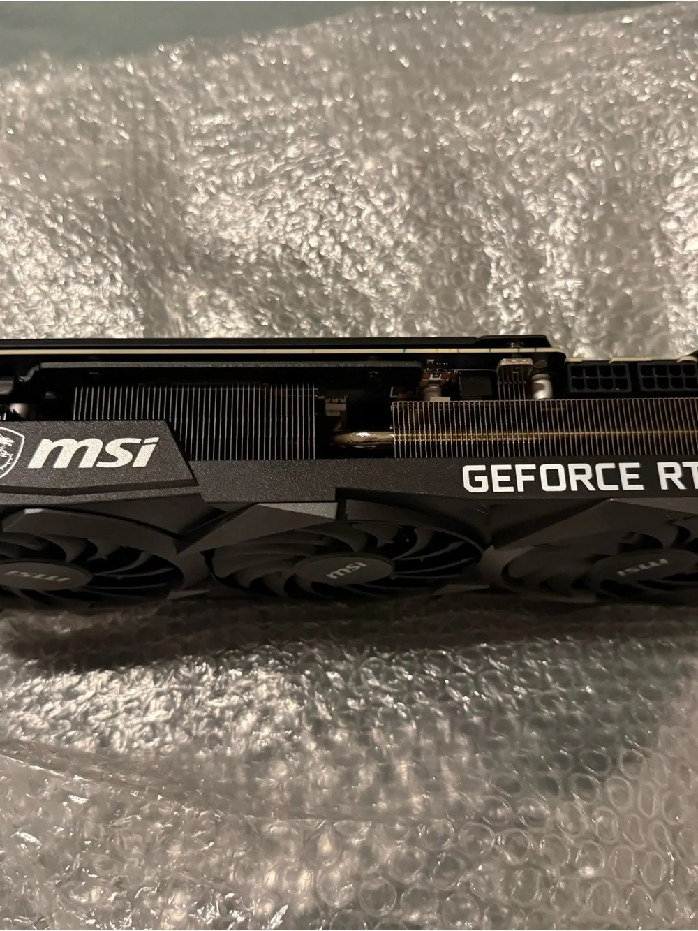 MSI Black Graphics Card Backplate with Silver Dragon Accent